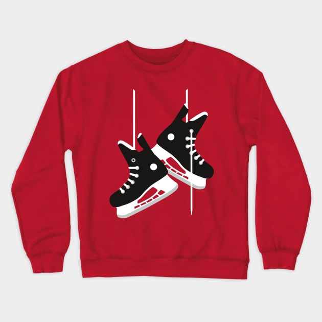 Ice hockey skates Crewneck Sweatshirt by LaundryFactory